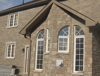 reface house with stone Ajax